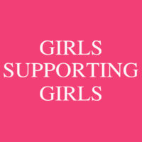 Girls Supporting Girls - Heavy Cotton™ Ladies' 5.3 oz. V-Neck T-Shirt Design