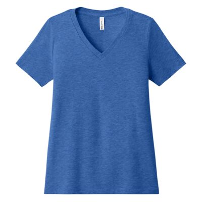Women's Relaxed Heather CVC V Neck Tee Thumbnail
