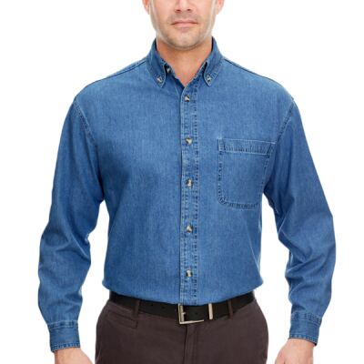 Men's Cypress Denim Shirt with Pocket Thumbnail