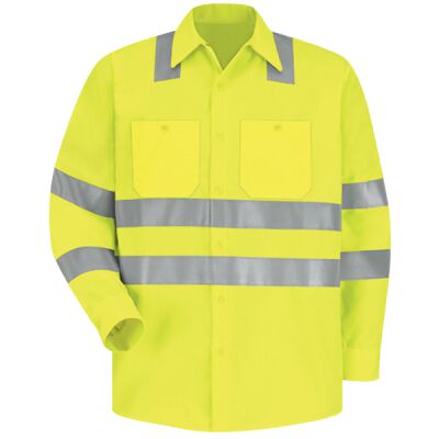 Men's Tall High Visibility Work Shirt Thumbnail