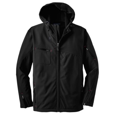 Textured Hooded Soft Shell Jacket Thumbnail
