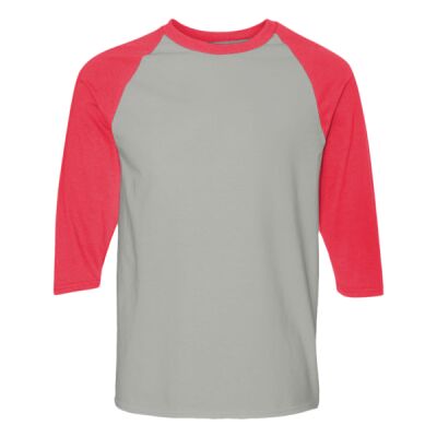 Heavy Cotton™ Raglan Three-Quarter Sleeve T-Shirt Thumbnail