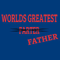 Worlds Greatest Farter Father -  - Men's Premium Fitted Short-Sleeve Crew Design