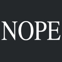 NOPE - Heavy Cotton Tank Top Design