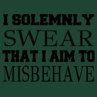 Swear to Misbehave - DryBlend® 5.6 oz., 50/50 T-Shirt Design