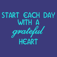 Start each day with a grateful heart - Adult Wicking Fleece Quarter-Zip Pullover Design