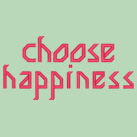 * choose happiness - Ladies' Flowy Scoop Muscle Tank Design
