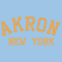 * Akron New York - Unisex 7.8 oz., Ecosmart® 50/50 Pullover Hooded Sweatshirt Design