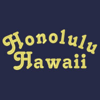 * Honolulu Hawaii - Adult NuBlend® Fleece Pullover Hooded Sweatshirt Design