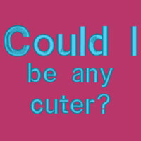 * Could I Be Any Cuter?  - Infant Football Bodysuit Design