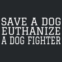 * SAVE A DOG EUTHANIZE A DOG FIGHTER - Adult DryBlend® Adult 50/50 Hooded Sweatshirt Design