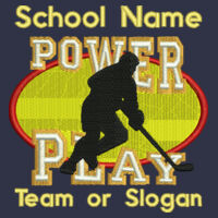 * sr093 School Team name - Adult Wicking Fleece Quarter-Zip Pullover Design