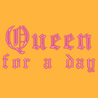 * Queen for a day - Adult DryBlend® Adult 50/50 Hooded Sweatshirt Design