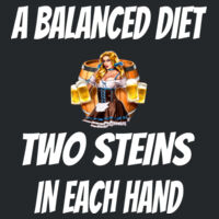 SAC4-A0598 - A Balanced diet two steins in each hand Design