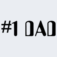 * #1 Dad  - Heavy Cotton™ 5.3 oz. T-Shirt Design