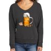 Women's Beach Wash ® Garment Dyed V Neck Sweatshirt Thumbnail
