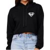 Women's Sponge Fleece Cropped Fleece Hoodie Thumbnail