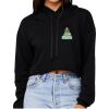 Women's Sponge Fleece Cropped Fleece Hoodie Thumbnail