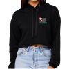 Women's Sponge Fleece Cropped Fleece Hoodie Thumbnail