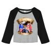 Women's Micro Rib 3/4 Raglan Baby Tee Thumbnail