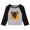 Women's Micro Rib 3/4 Raglan Baby Tee Thumbnail
