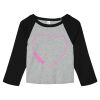 Women's Micro Rib 3/4 Raglan Baby Tee Thumbnail