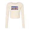 Women's Micro Rib Long Sleeve Baby Tee Thumbnail