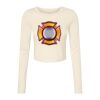 Women's Micro Rib Long Sleeve Baby Tee Thumbnail