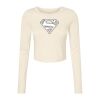 Women's Micro Rib Long Sleeve Baby Tee Thumbnail