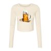 Women's Micro Rib Long Sleeve Baby Tee Thumbnail