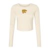 Women's Micro Rib Long Sleeve Baby Tee Thumbnail