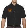 Men's Tall Optimum Short Sleeve Twill Dress Shirt Thumbnail