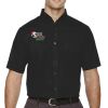 Men's Tall Optimum Short Sleeve Twill Dress Shirt Thumbnail