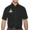 Men's Tall Optimum Short Sleeve Twill Dress Shirt Thumbnail