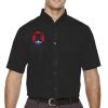 Men's Tall Optimum Short Sleeve Twill Dress Shirt Thumbnail
